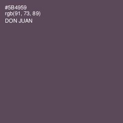 #5B4959 - Don Juan Color Image